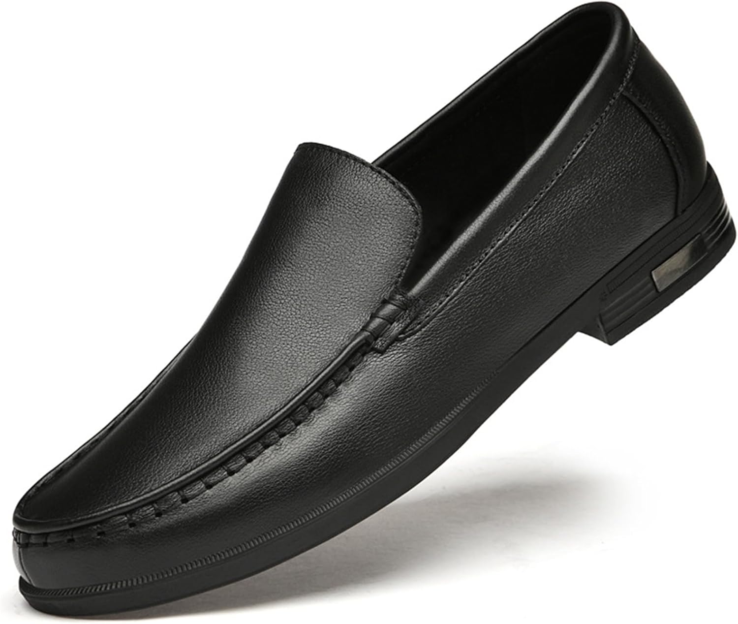 

Мужские лоферы Повседневные кожаные слипоны Оксфорды для вождения Обувь для вечернего выхода Мягкие, удобные, легкие Черные Abborora