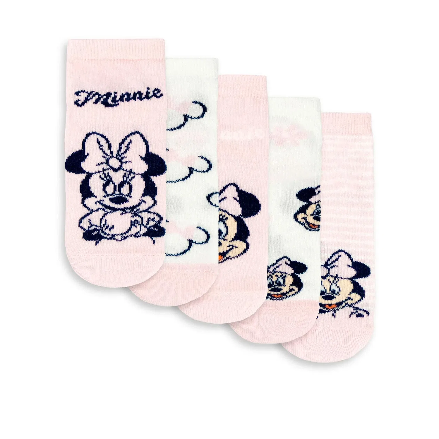 Детские носки Minnie Mouse 5 пар розовые Disney, розовый — фото 2