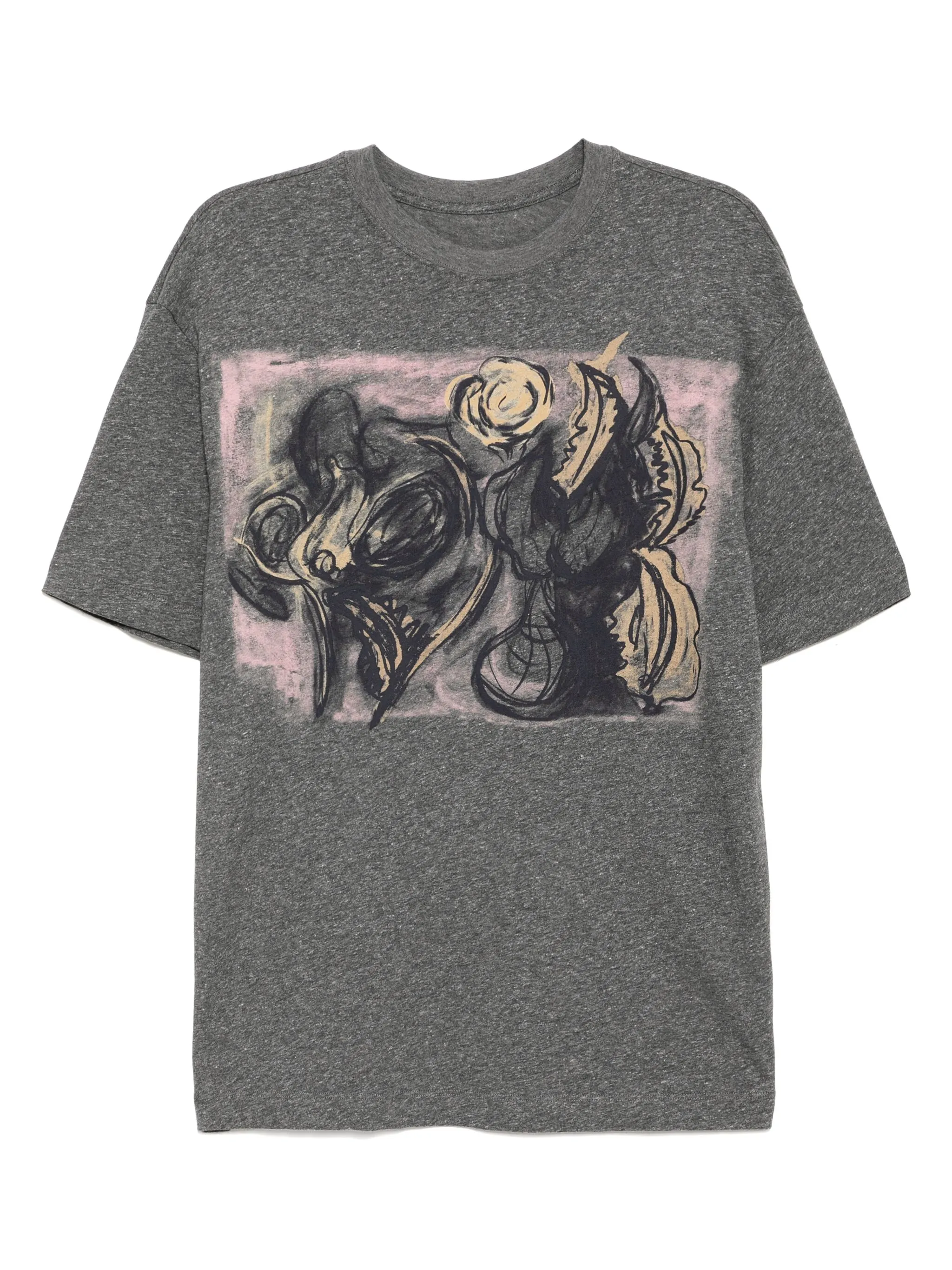 

Футболка с графичным принтом Jnby, серый