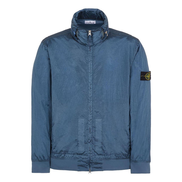 

Куртка nylon street style plain logo jacket 'blue' Stone Island, синий