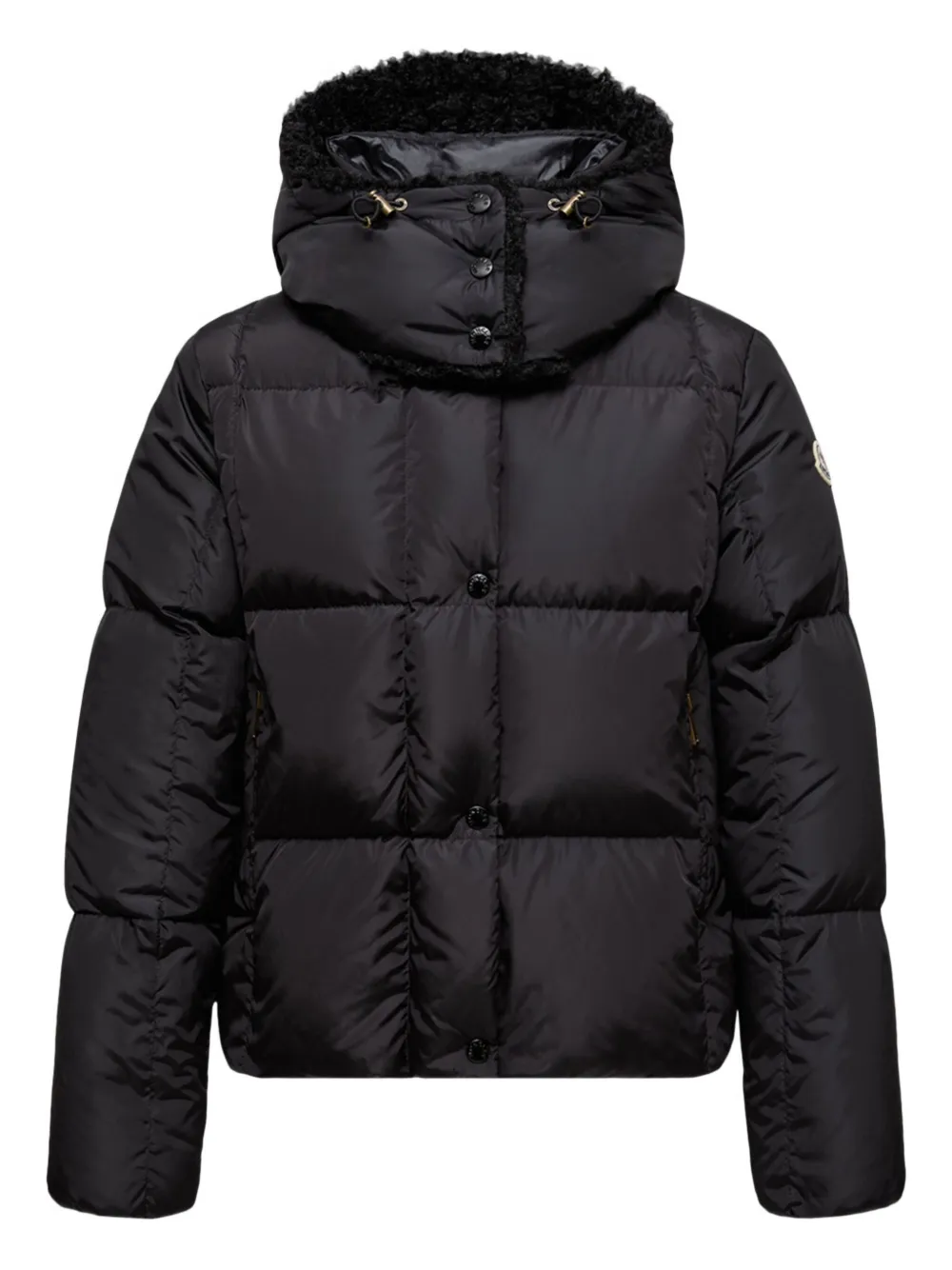 

Стеганая куртка с капюшоном Moncler, черный