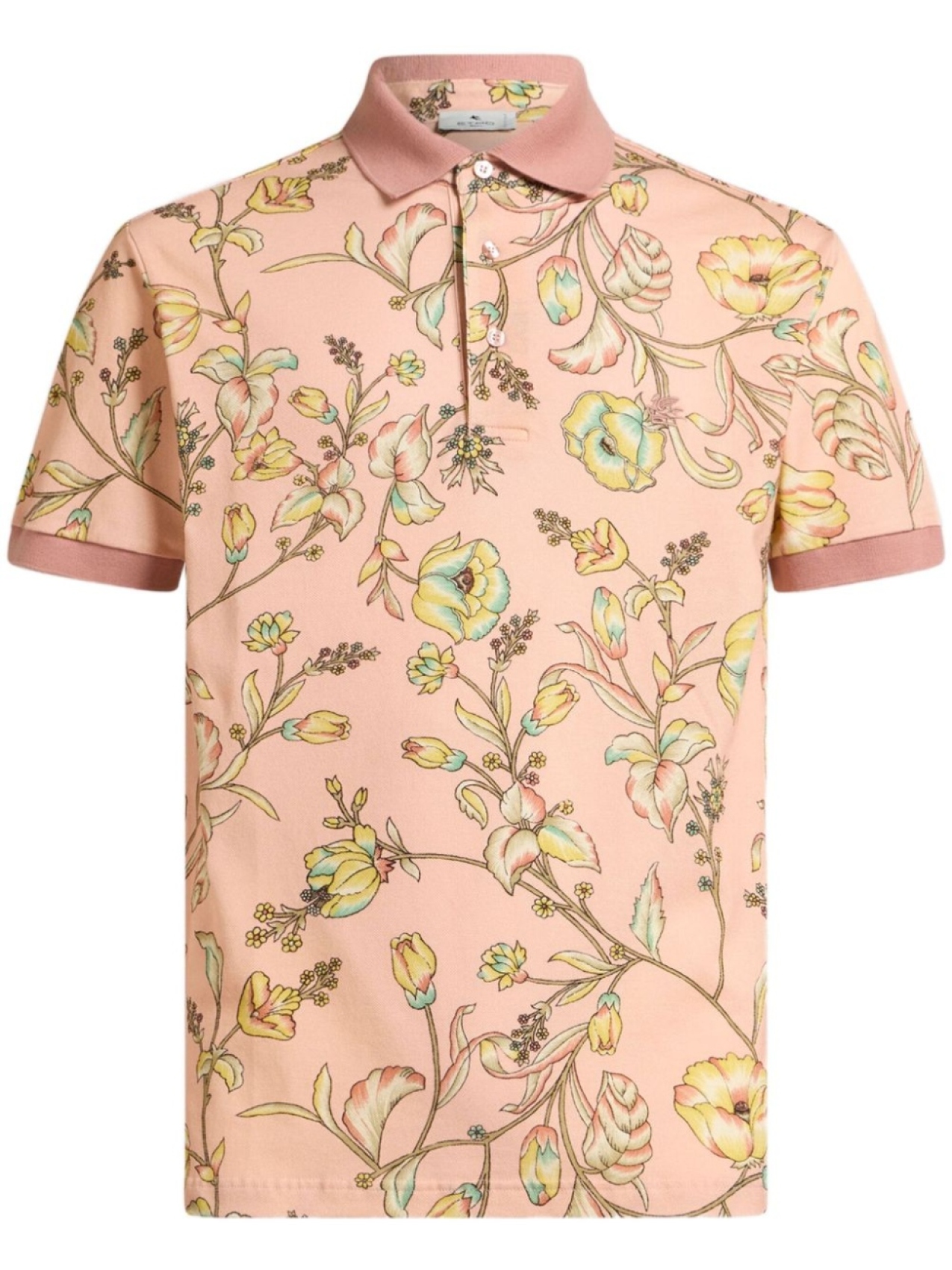 

ETRO рубашка поло с цветочным принтом, розовый