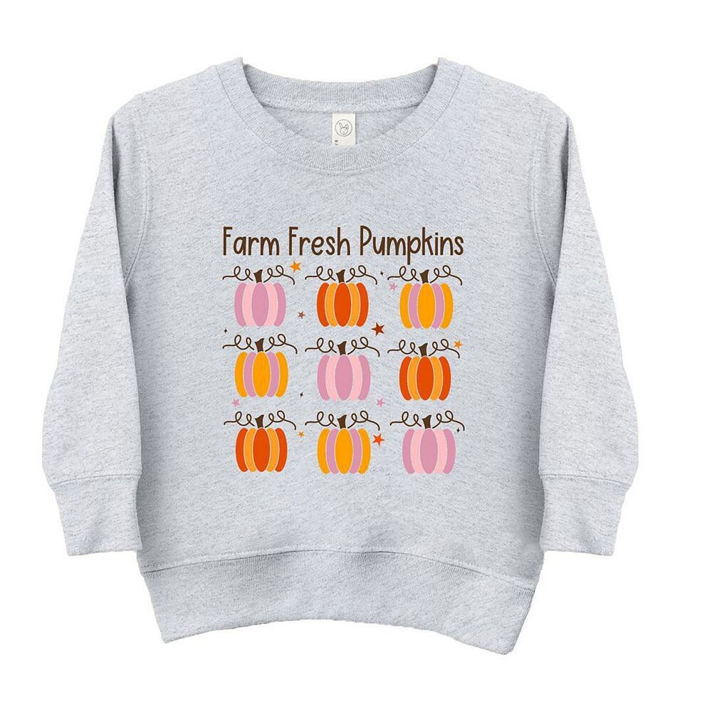 

Толстовка с рисунком Farm Fresh Pumpkins Chart для малышей The Juniper Shop, цвет Heather Grey