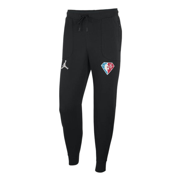 

Брюки Air Jordan All-Star Edition Logo Bundle Feet Sports Pants 'Black', черный