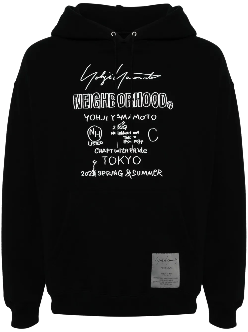 

Худи с логотипом Yohji Yamamoto, черный