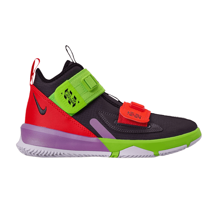 

Кроссовки LeBron Soldier 13 GS 'Thunder Grey Crimson Green', серый