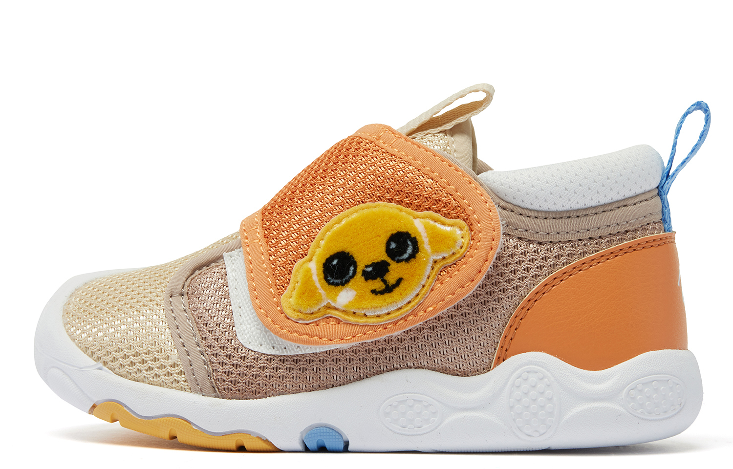 

Детские нескользящие противоударные полувысокие ботинки для малышей sandalwood/birch wood QIAODAN, хаки