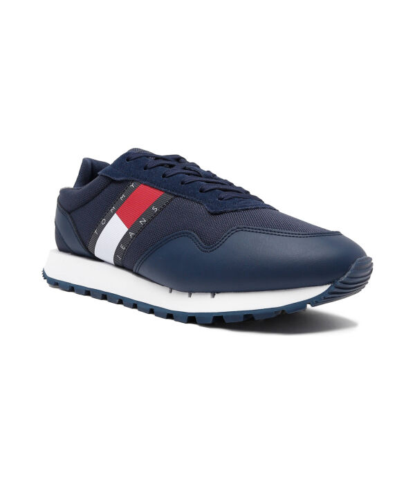 

Кроссовки Tommy Jeans с элементами кожи, синий