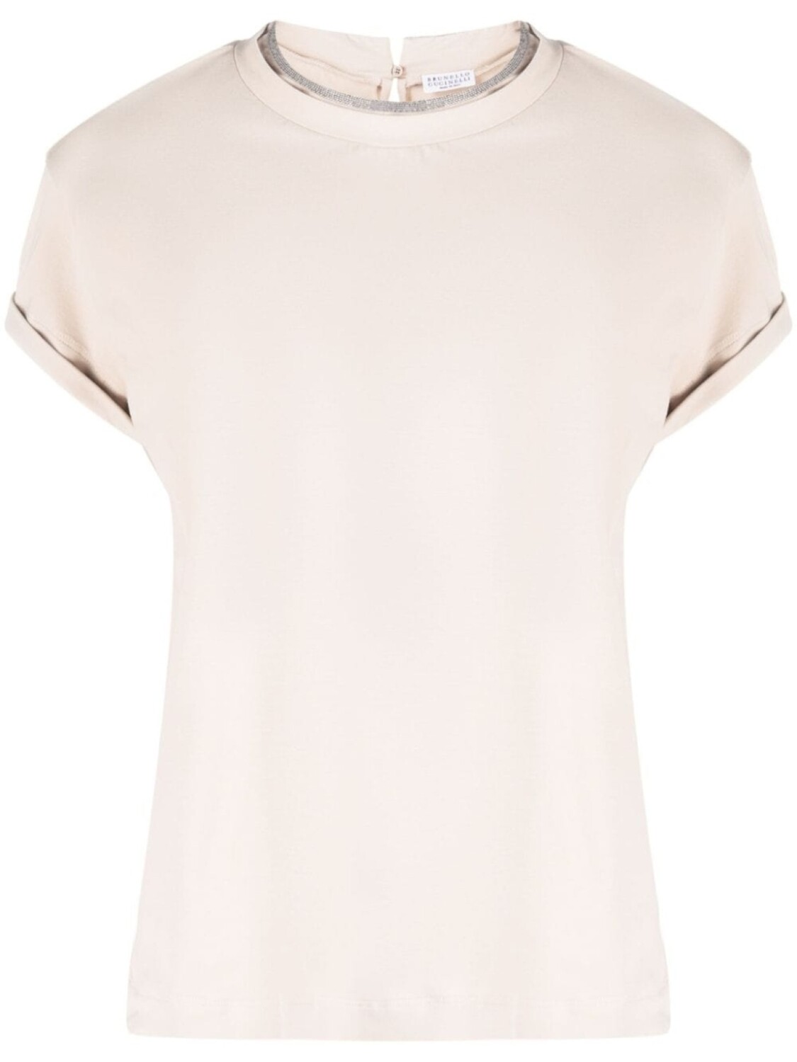 

Brunello Cucinelli футболка с декором Monili, серый