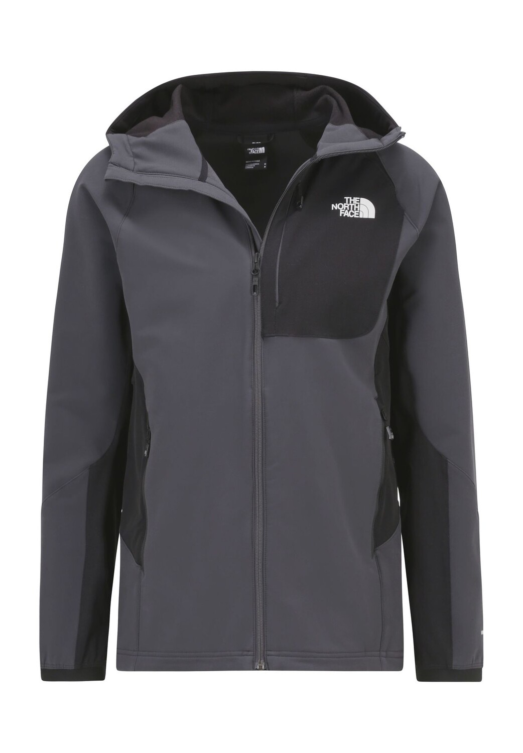 

Куртка Softshell, воротник стойка, капюшон, двухцветная, мужская THE NORTH FACE, цвет Tly