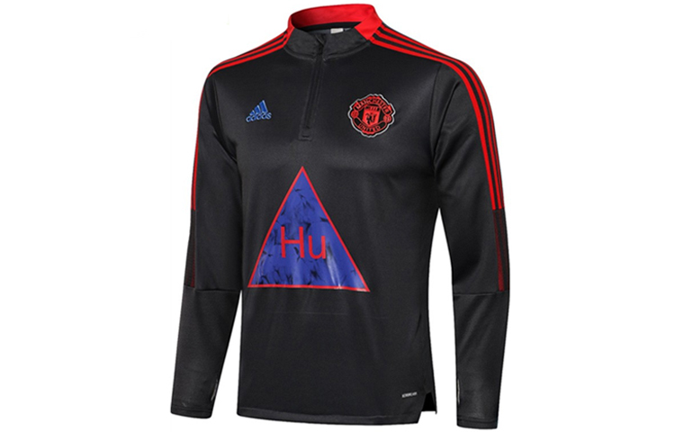 Футболка Manchester United Theatre of Dreams Мужская Тёмная Тёплая Серая Adidas — фото 2