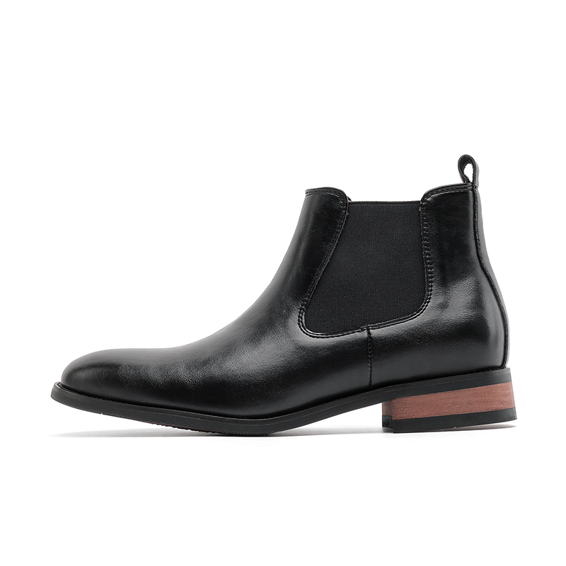 

Короткие мужские ботинки челси ZHENRAN, Black