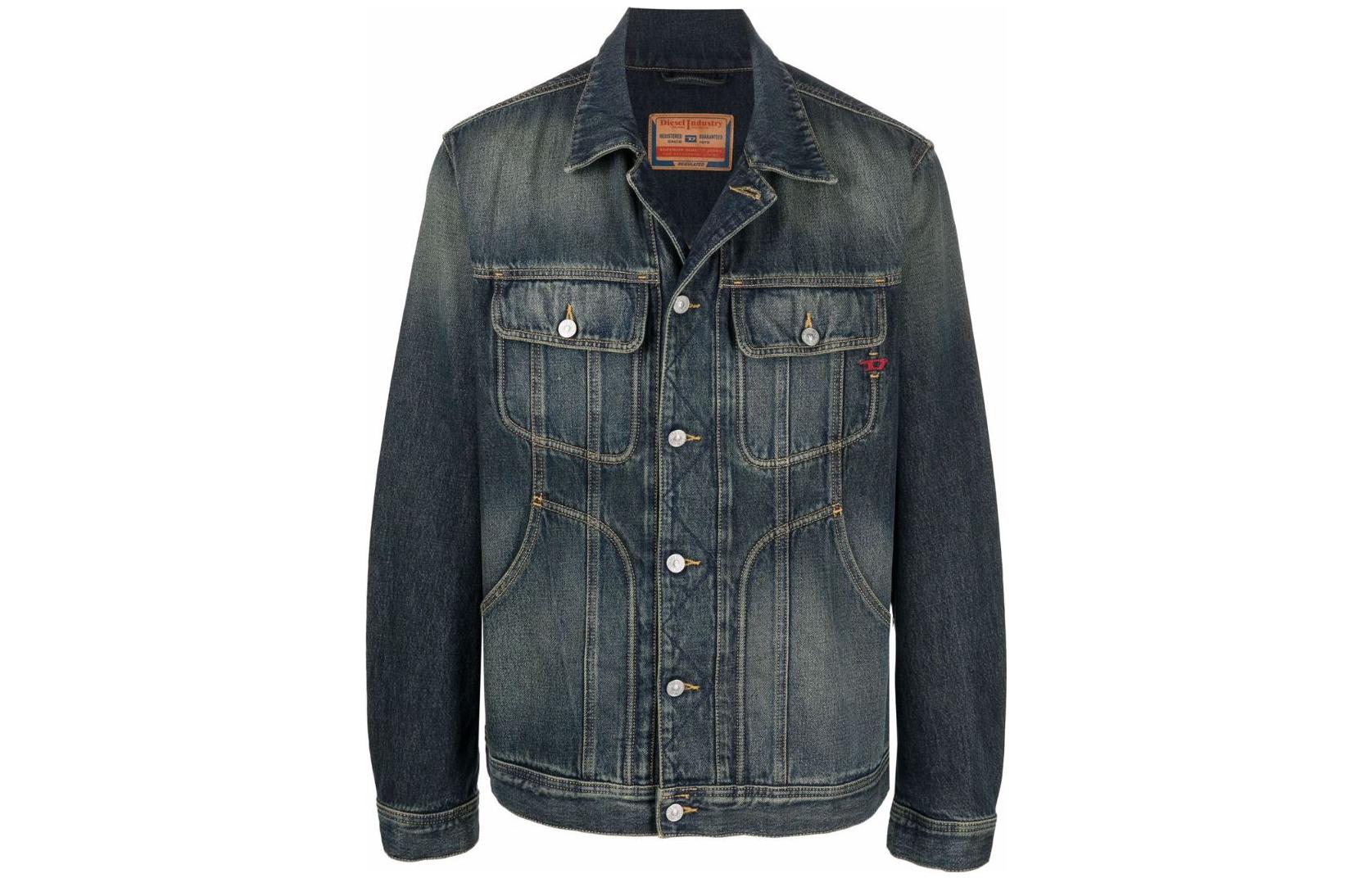 

DIESEL Джинсовая куртка унисекс синяя, Blue