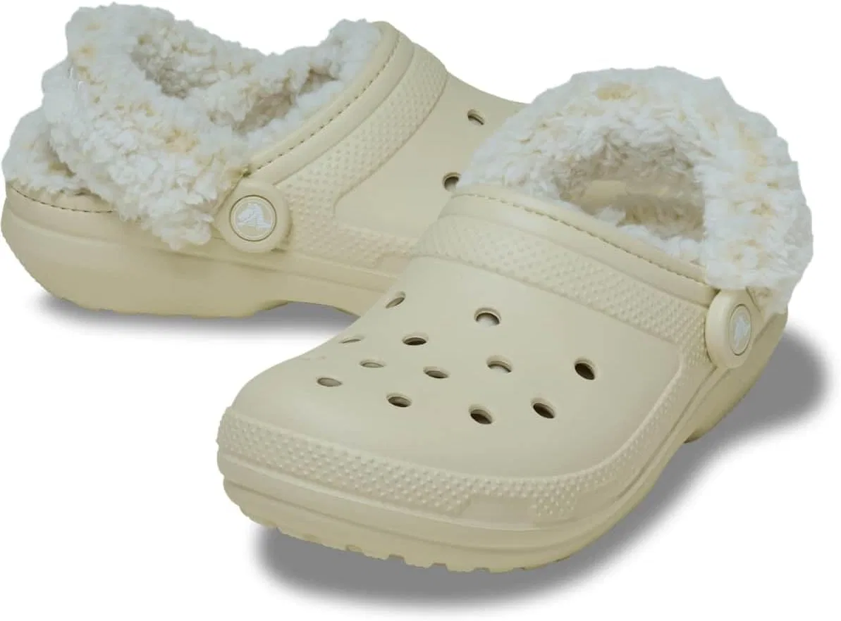 Классические сабо Crocs с флисовой подкладкой, Bone — фото 2