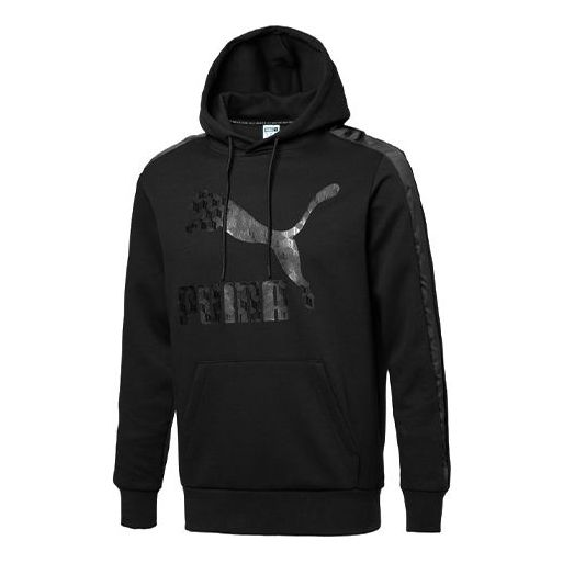 

Толстовка casual printing hooded long sleeves black Puma, черный