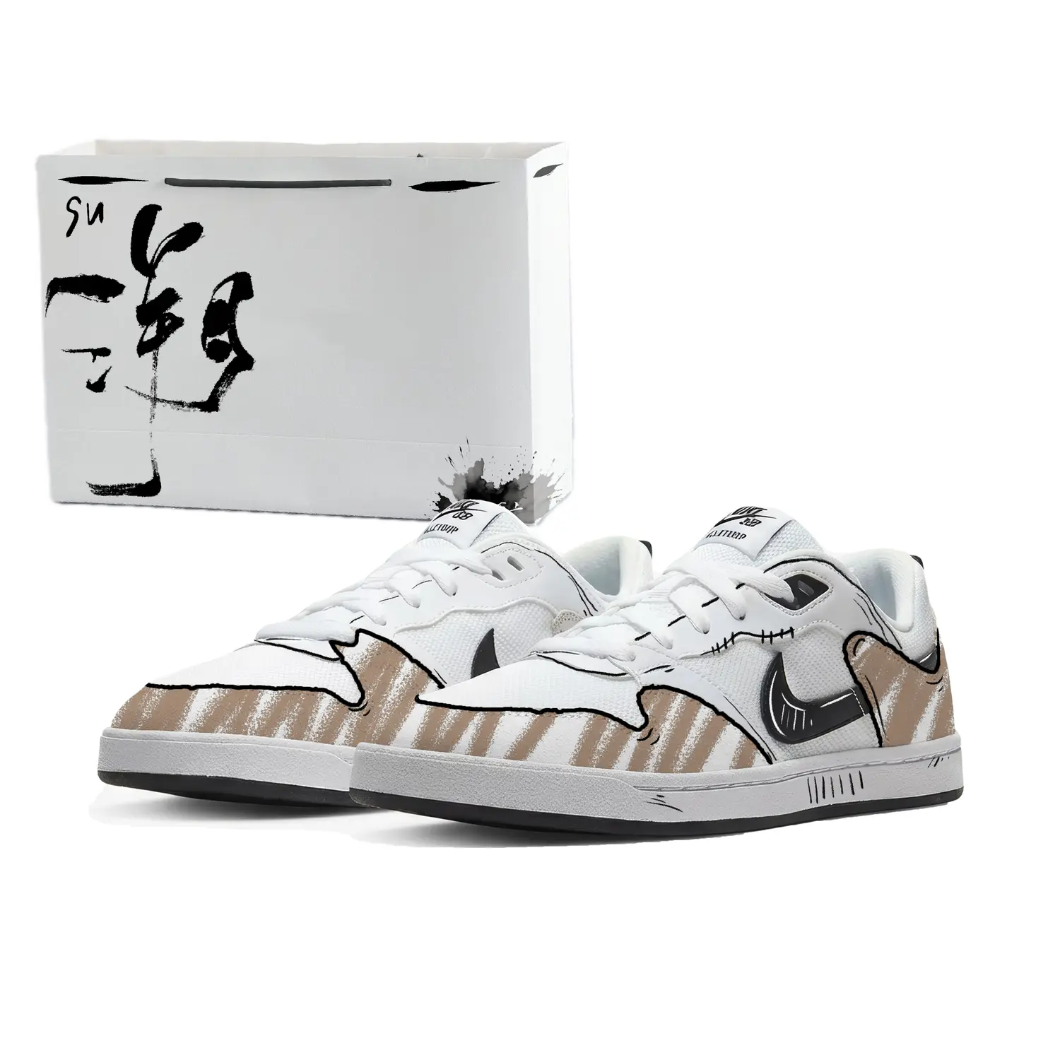 

Sand Hawk Graffiti устойчивые к истиранию, легкие и дышащие низкие кроссовки для скейтбординга мужские Nike, chinese style shopping bag