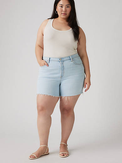 

Женские шорты 501 Original Fit с высокой талией (большие размеры) Levi's, цвет Blank Spot - Light Wash