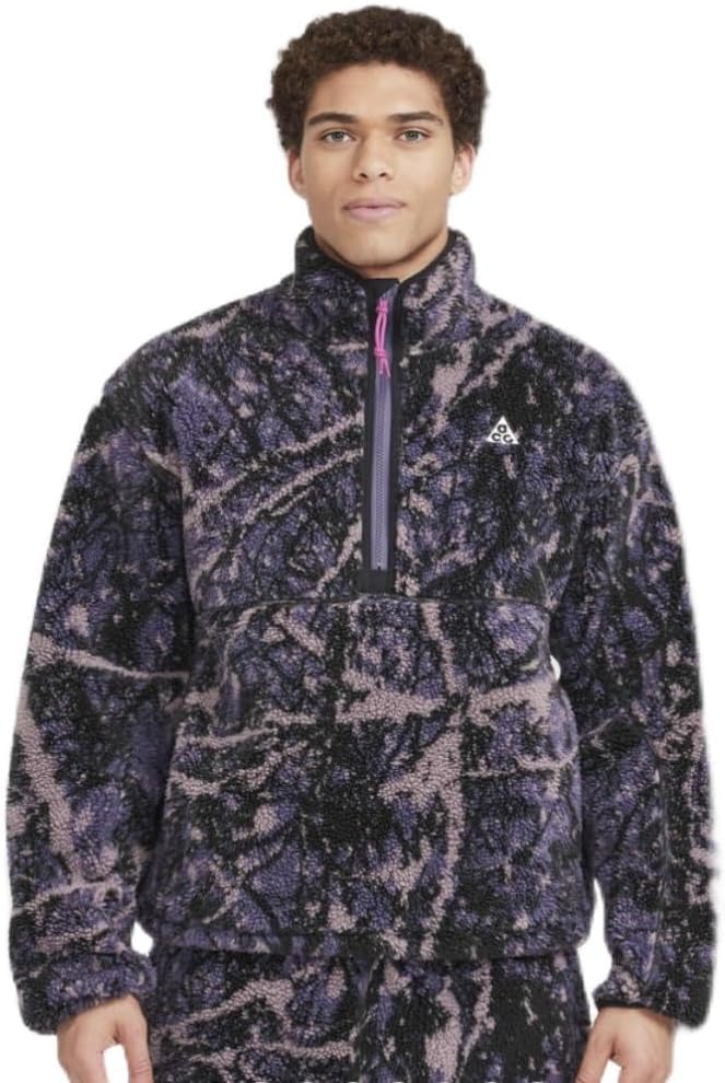 

Мужская ветрозащитная куртка Nike ACG Canwell Glacier Therma-FIT ADV с полумолнией, Dark Raisin/Black/Black/Summit White