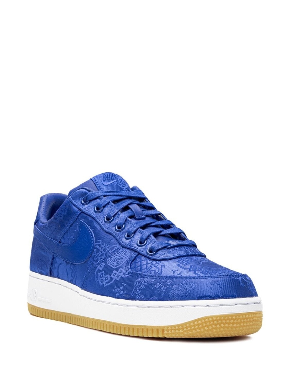 Кроссовки Air Force 1 'Blue Silk' из коллаборации с Clot Nike, синий — фото 2