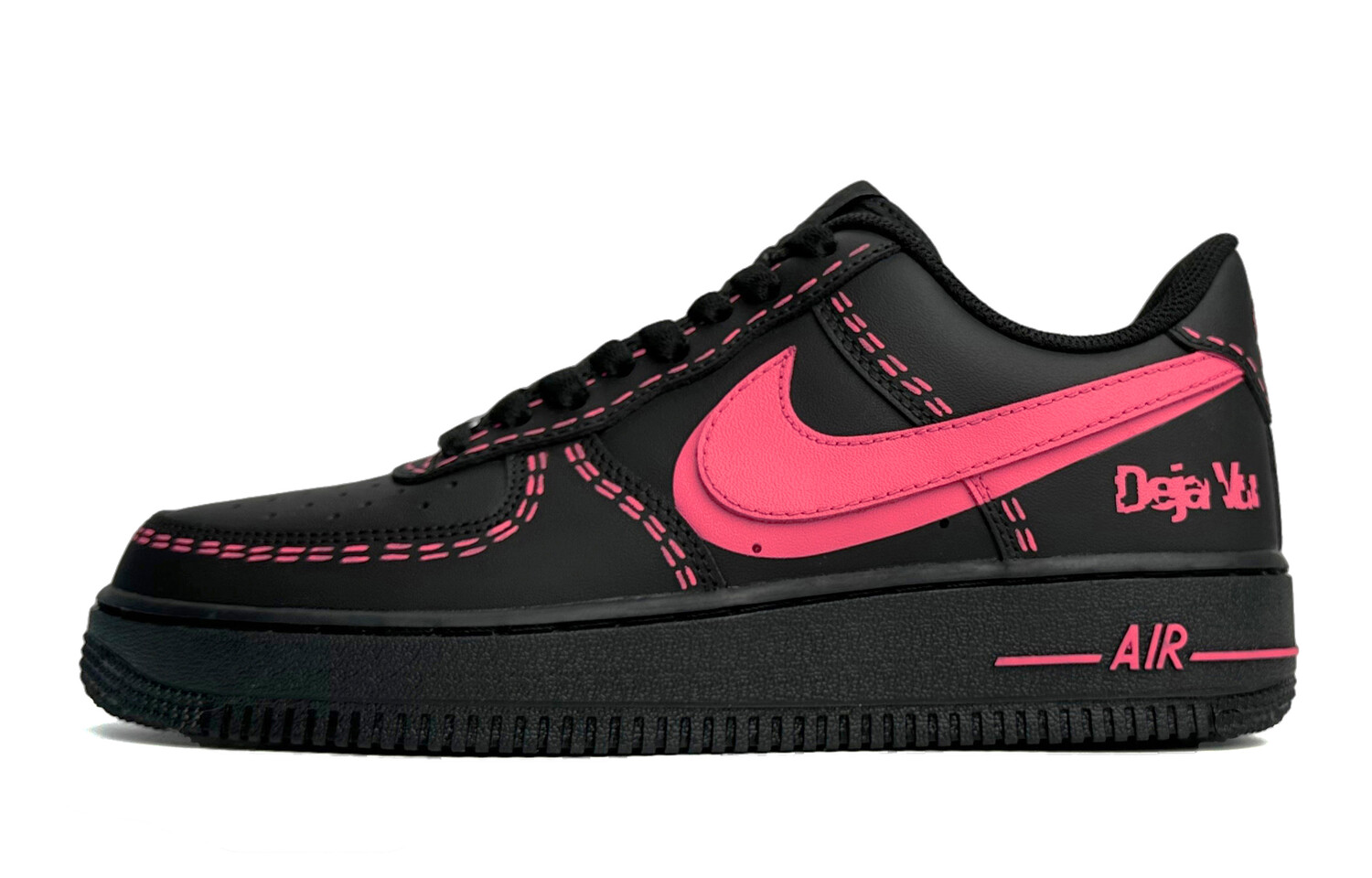 

Кроссовки Nike Air Force 1 Skateboard Shoes Men Low-Top Black Pink