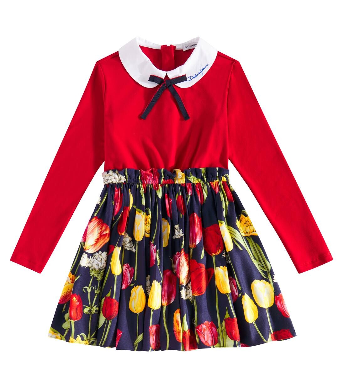 

Цветочное платье Dolce&Gabbana Kids, цвет variante abbinata