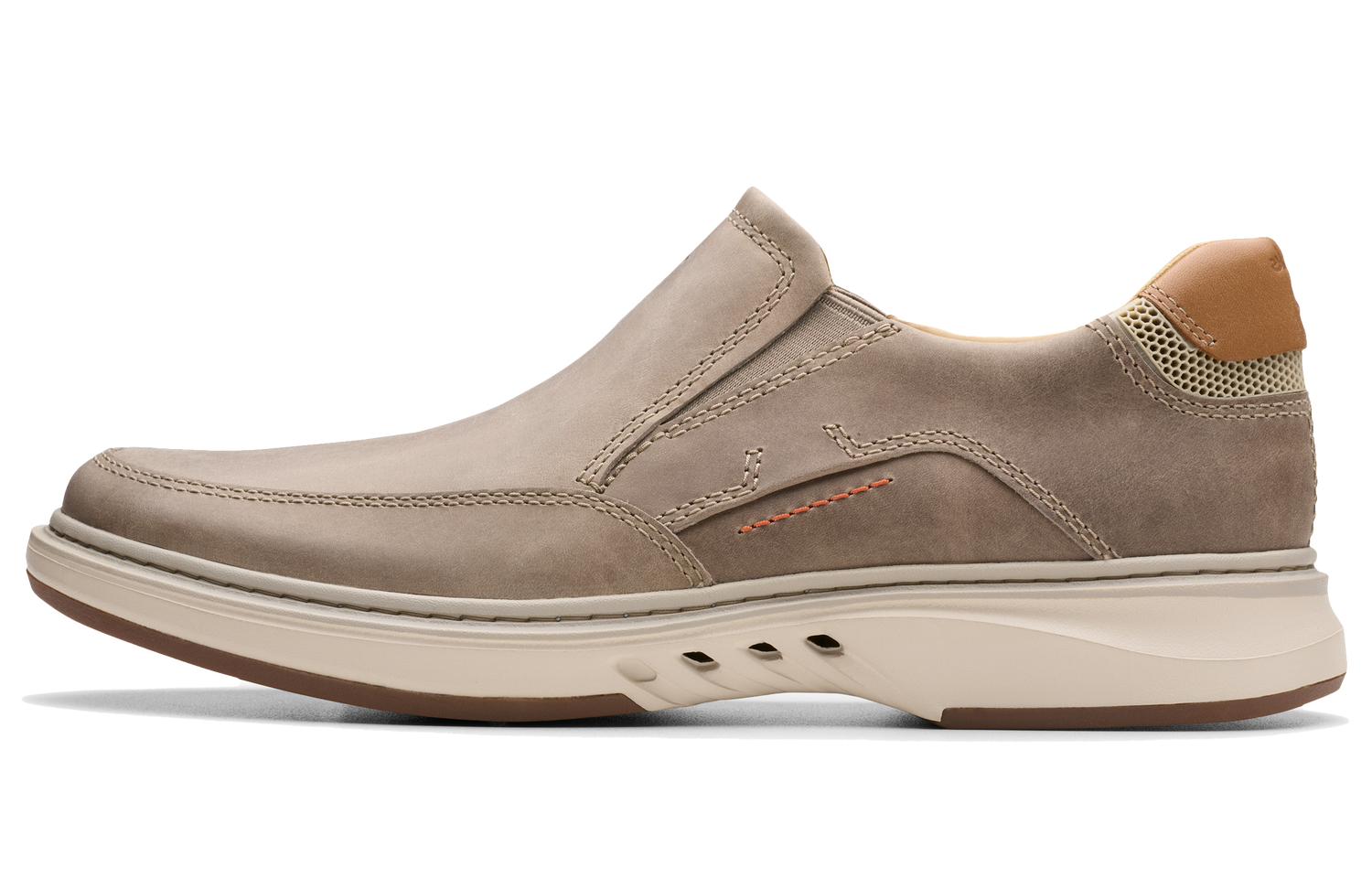 

Повседневные туфли мужские светло-серые Clarks, Light Gray 261821737