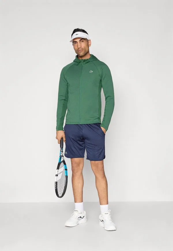 Куртка с капюшоном, классическая тренировочная куртка Lacoste Sport, Green — фото 2