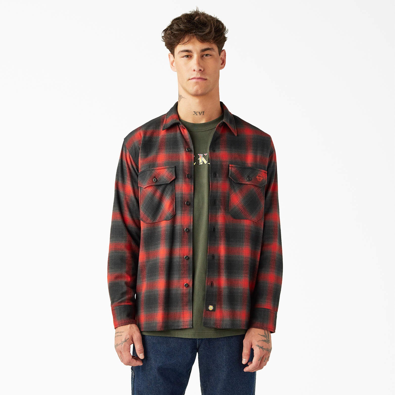 

Рубашка из фланели Dickies X Spitfire, цвет red ochre (j57)
