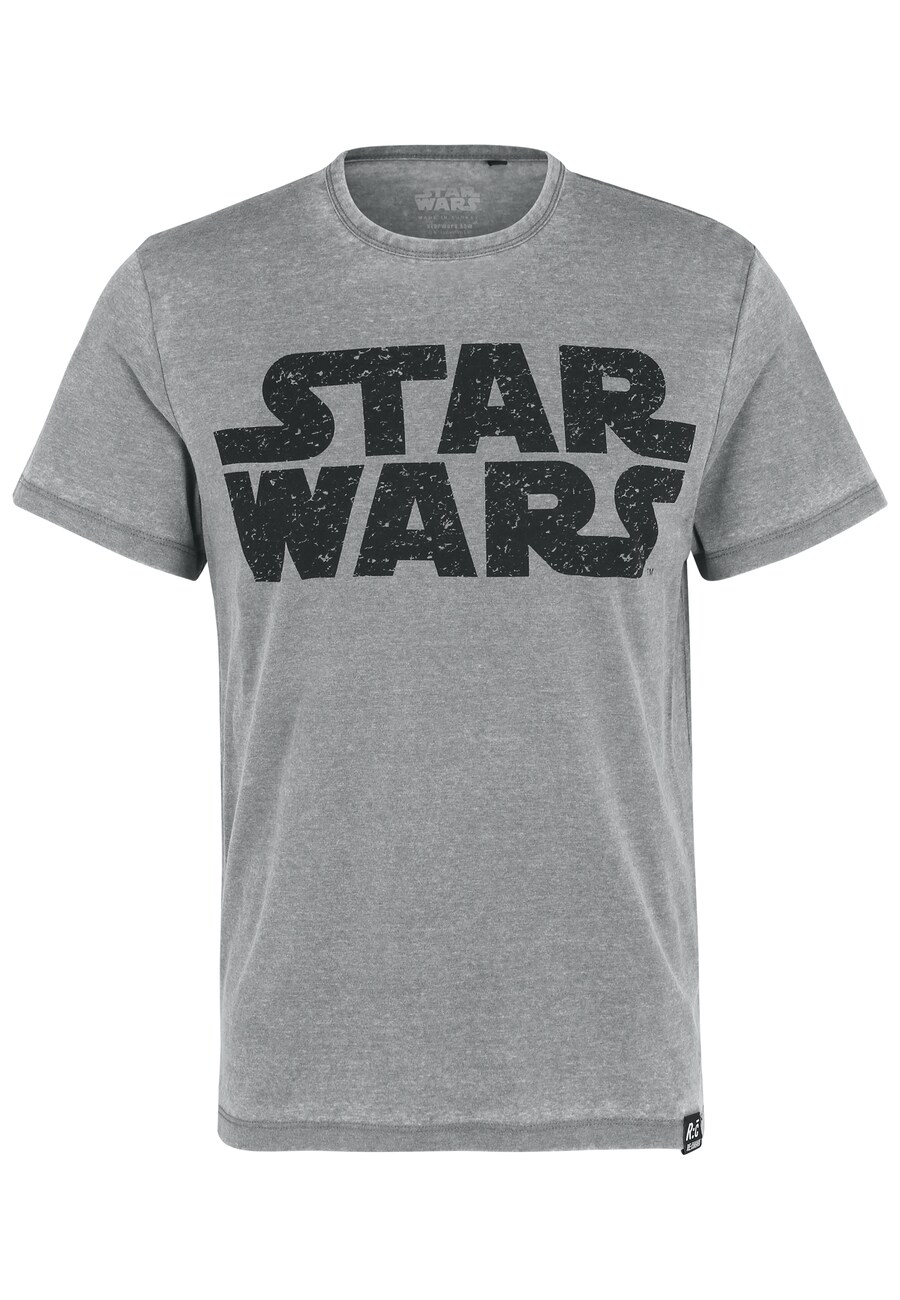 

Классическая футболка Recovered Shirt Star Wars Vintage Logo, светло-серый