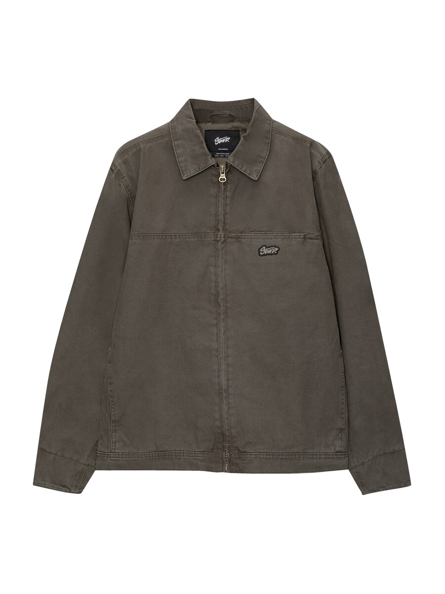 

Межсезонная куртка Pull&Bear, темно-зеленый