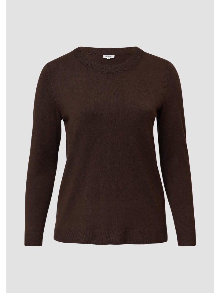 

Вязаный свитер цвета 8945_темно-коричневый s.Oliver