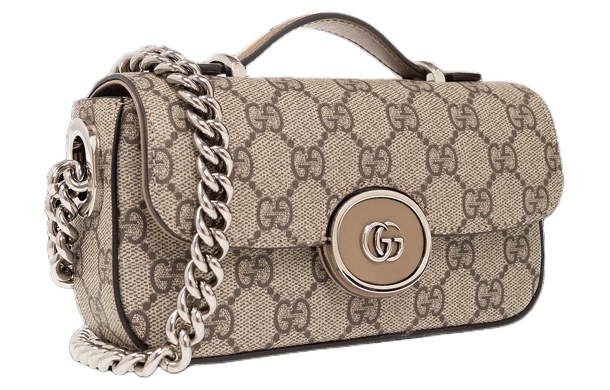 Мини-сумка холщовая женская GUCCI — фото 3