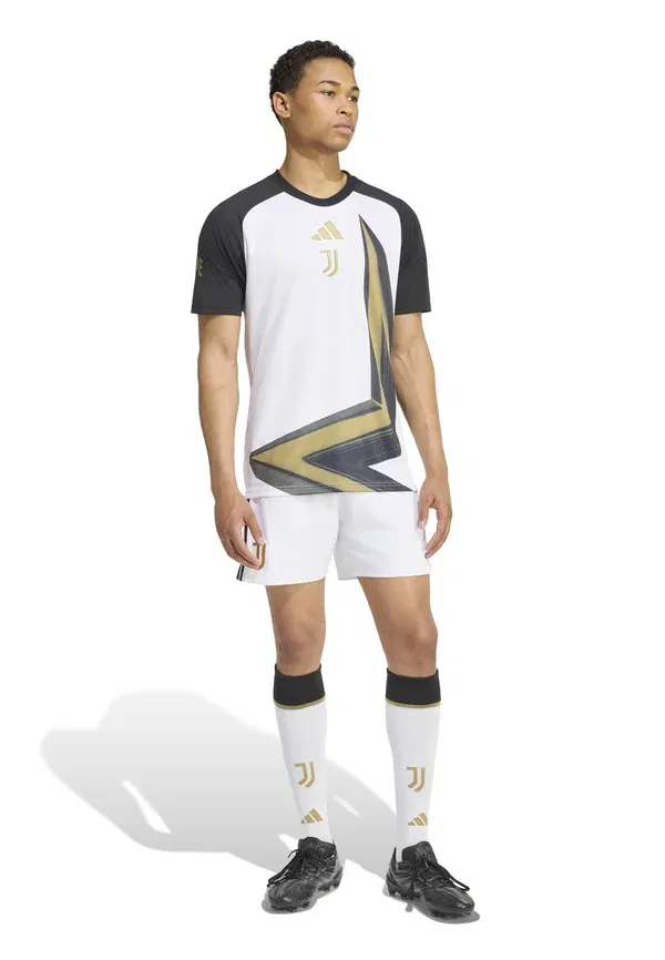 Толстовка Juventus 26/27 pre match club wear Adidas Performance, белый/черный — фото 3