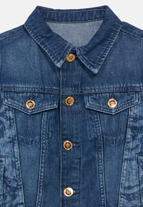 Джинсовая куртка унисекс barocco Versace, Blu Medio Lavato — фото 3