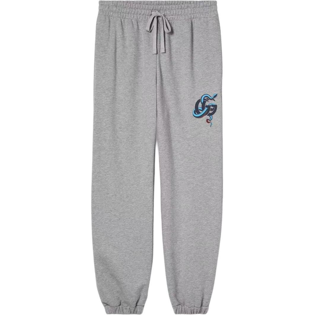 Спортивные штаны SS25 GUCCI, вязаные, серый вереск — фото 3