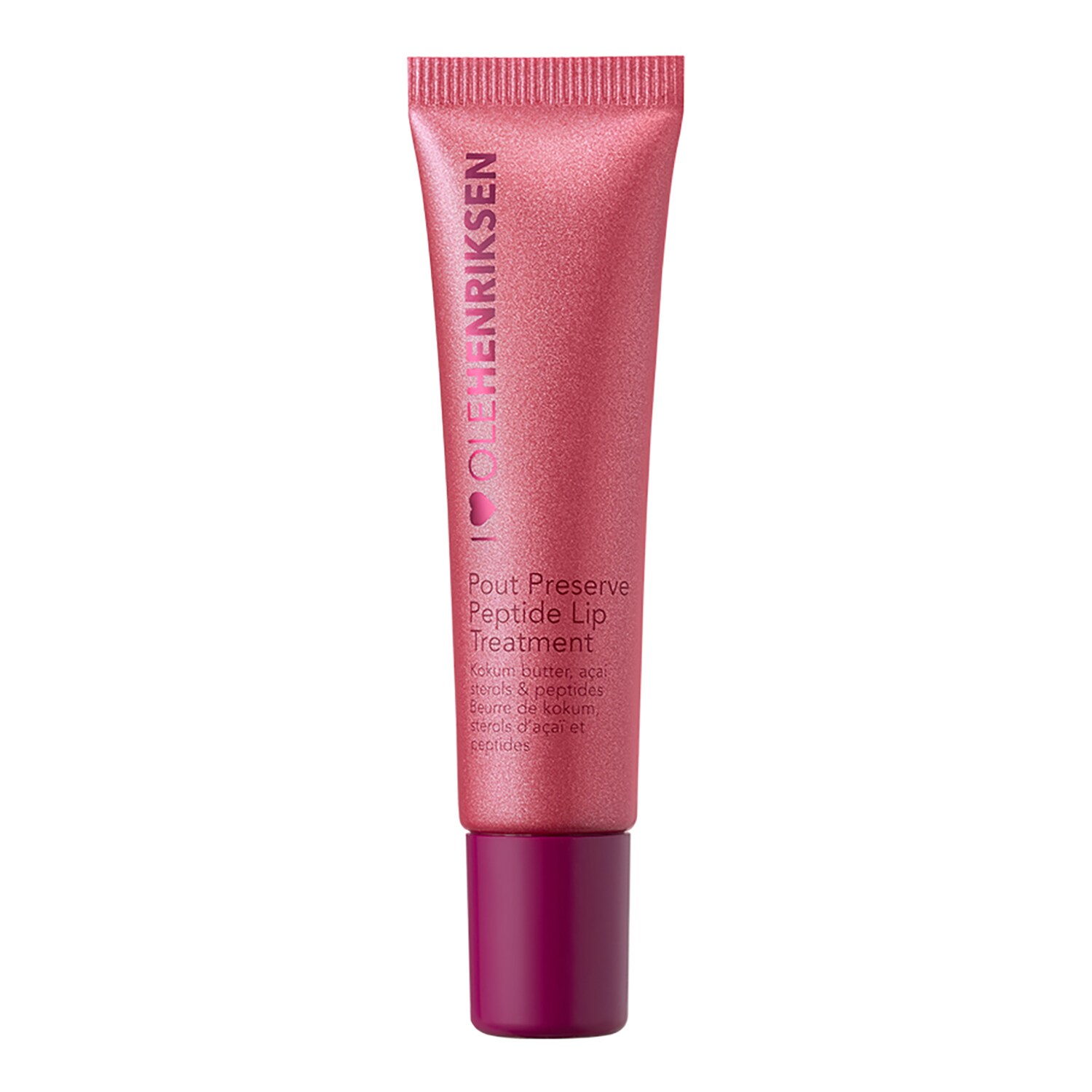 

Увлажняющий антивозрастной уход за губами Pout Preserve Lip Treatment Olehenriksen, Glimmer Lingonberry (12 ml)