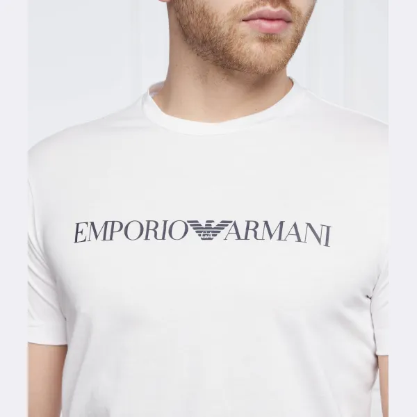 Футболка стандартного кроя Emporio Armani, белый — фото 4