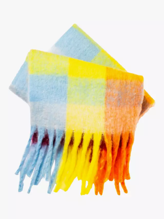 

Шарф Bloom & Bay Lily Check Brushed, цвет yellow/multi