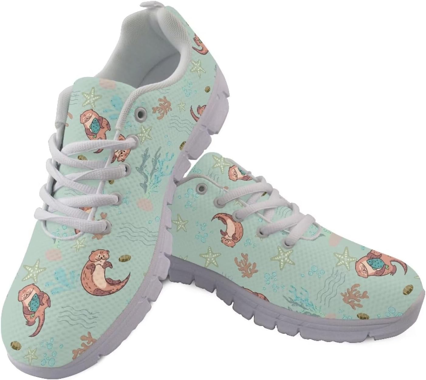 

Кроссовки GIFTPUZZ для женщин и мужчин, спортивные, с сетчатым верхом, дышащие, повседневные, легкие, для ходьбы, Otter