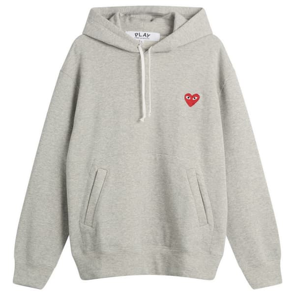 

Вязаная толстовка с красной эмблемой U Comme Des Garçons Play, серый, Красный, Вязаная толстовка с красной эмблемой U Comme Des Garçons Play, серый