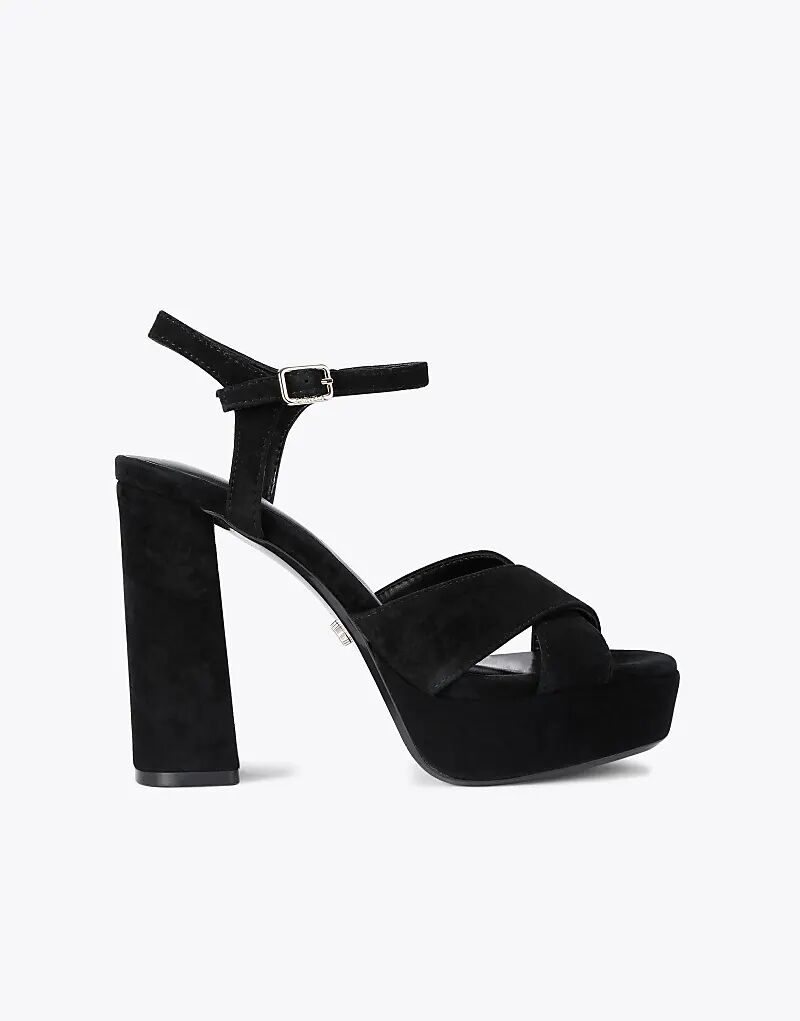 Босоножки на платформе и каблуке Carvela Cinzia черного цвета
