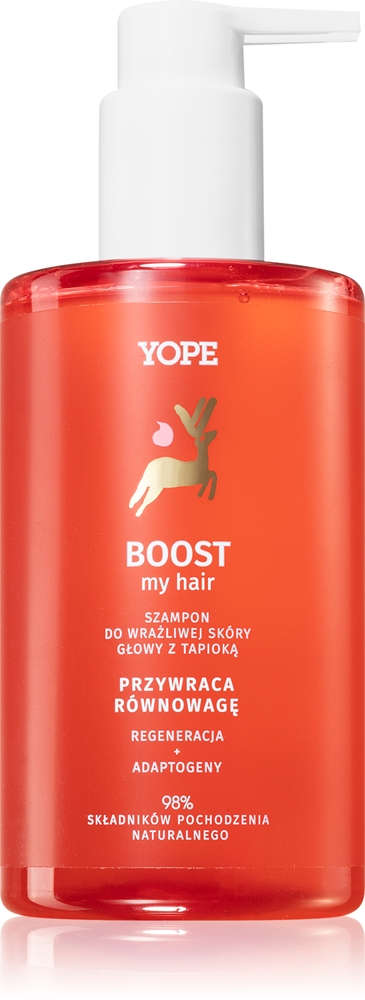 

Шампунь Boost my hair для чувствительной и раздраженной кожи головы Yope, 300 мл