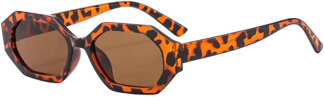 

Солнцезащитные очки с защитой от УФ-излучения UV400 | Маленькая оправа, цветные линзы | Для женщин и мужчин, для занятий спортом на открытом воздухе и вождения DSVIGF, Leopard-brown