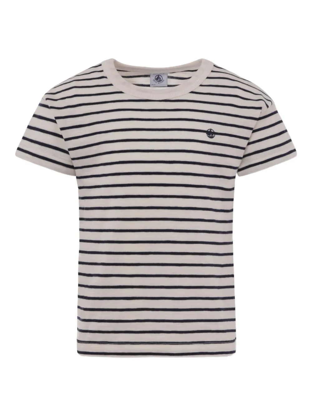 

Полосатая футболка с короткими рукавами Petit Bateau, нейтральный