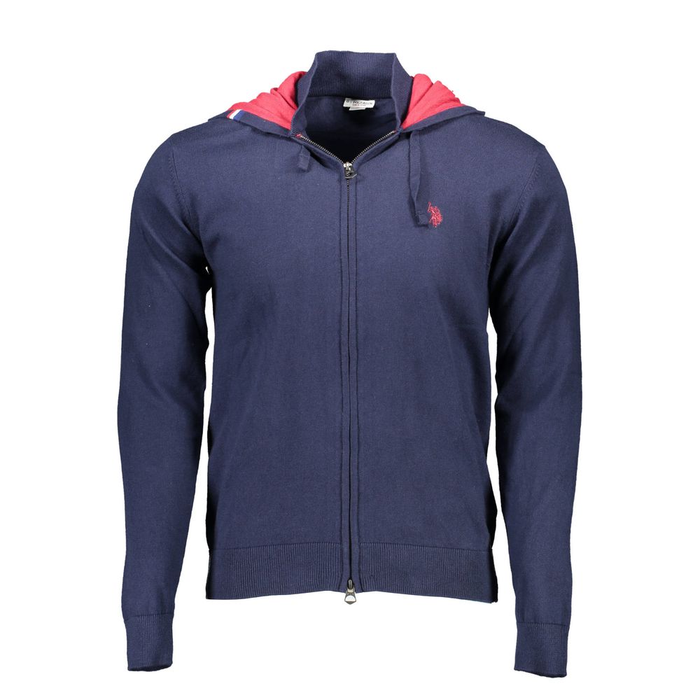 

Синий хлопковый мужской свитер U.S. Polo Assn.