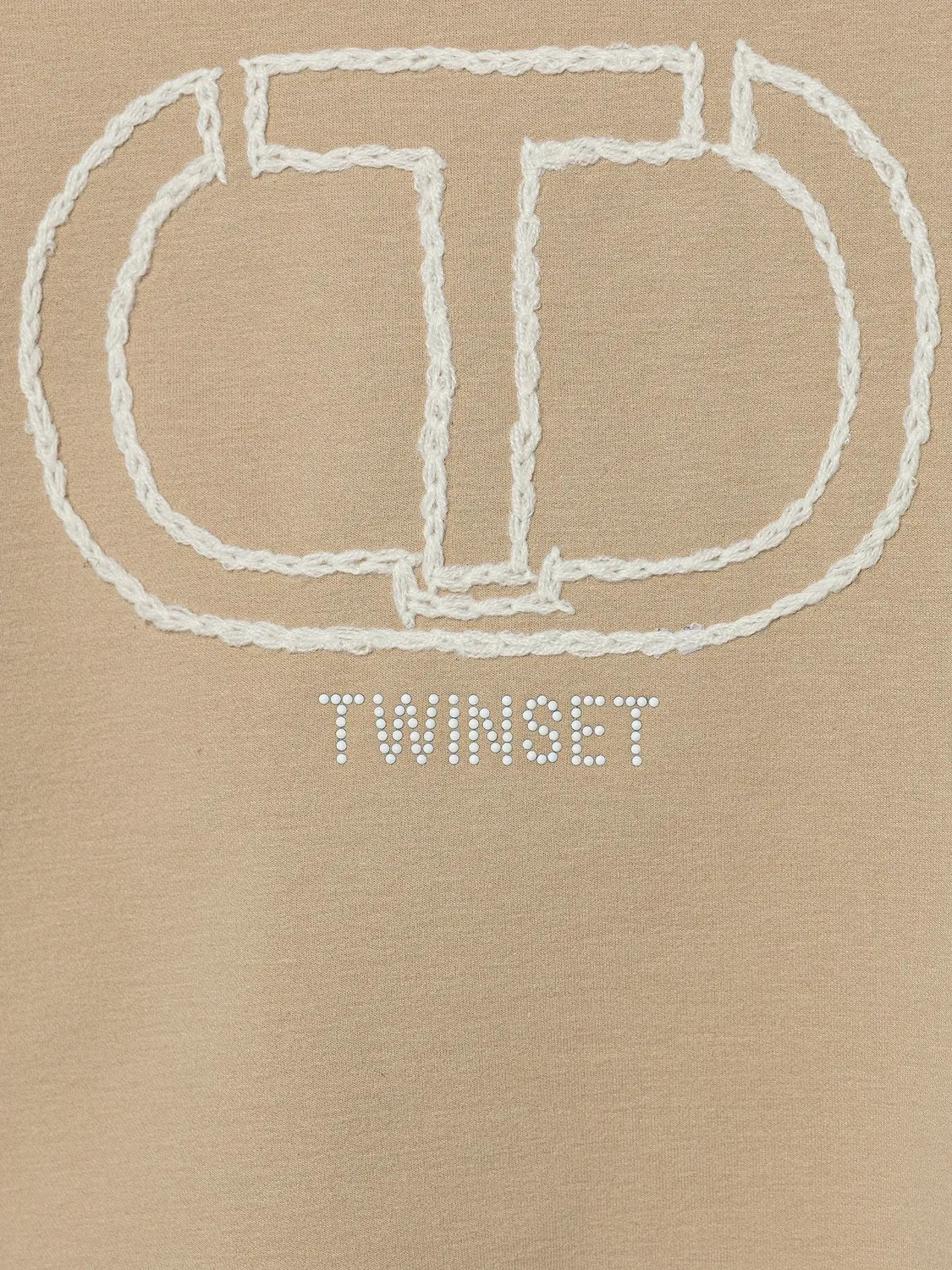 Толстовка с капюшоном и логотипом TWINSET Kids — фото 3