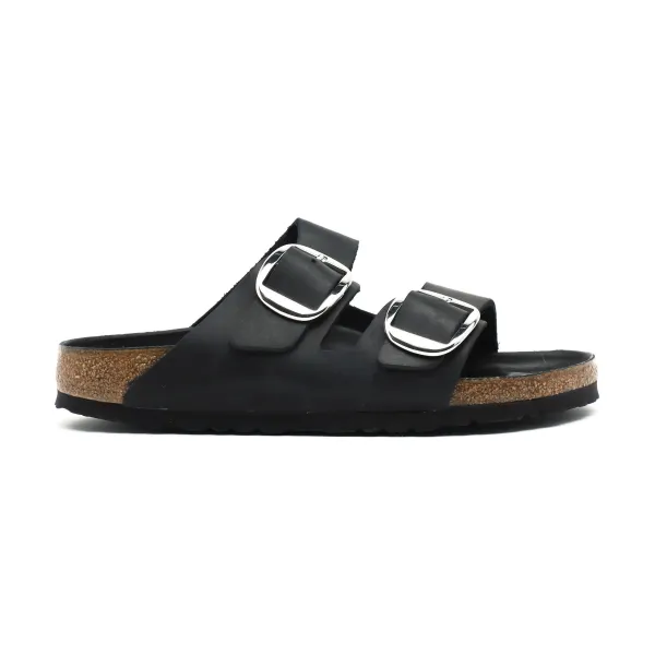 Узкие тапочки Arizona с большой пряжкой Birkenstock, черный — фото 2