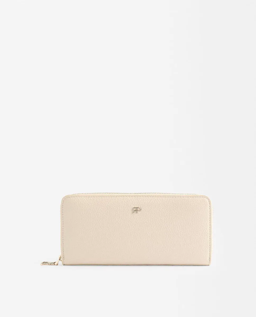 

Большой женский кошелек с застежкой-молнией, однотонный Parfois, цвет Crudo