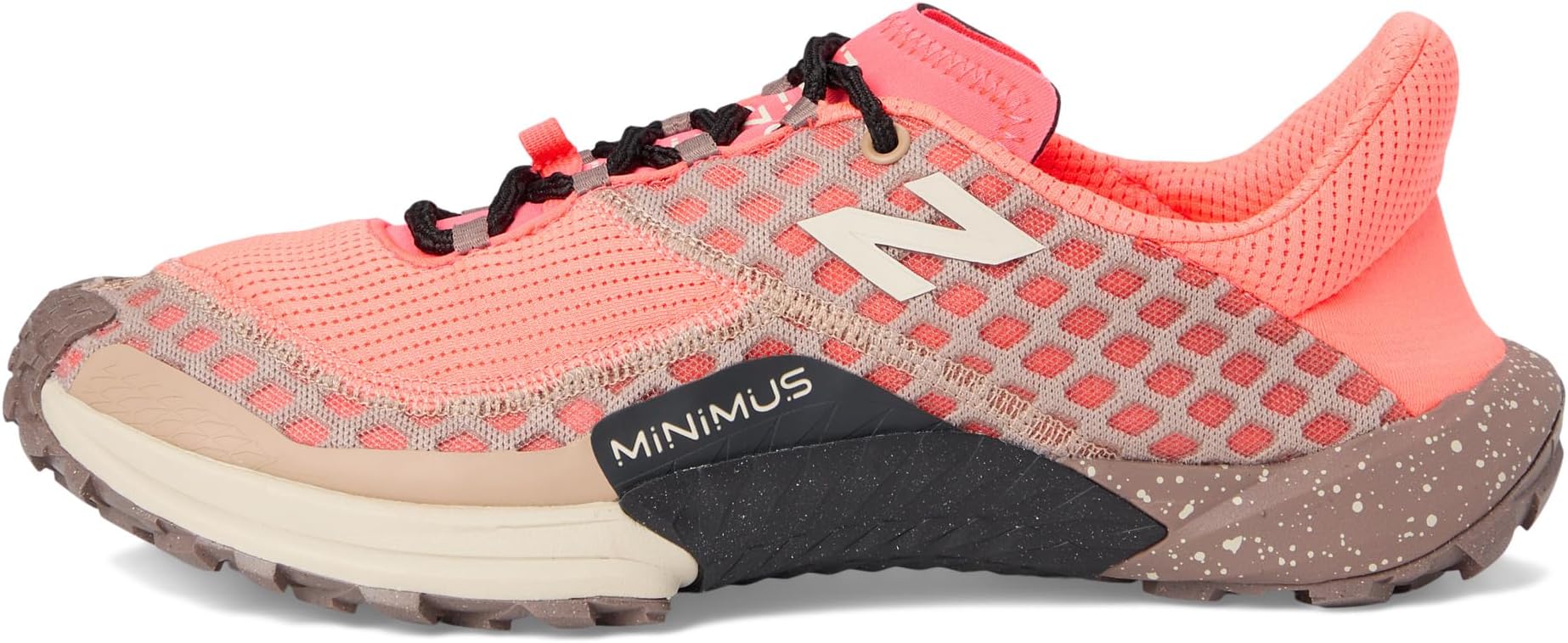 Кроссовки New Balance Minimus Trail, цвет Urgent Red/Flat Taupe/Bisque — фото 4