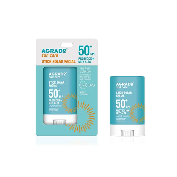 

Очень высокая степень защиты Spf 50+ Stick Solar Facial Agrado, 20 g